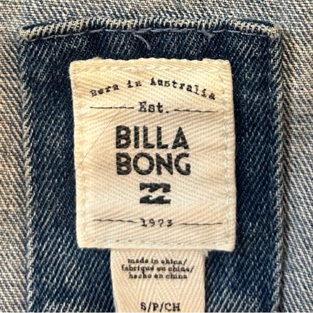 Billabong Good Day Cropped Denim Jacket | Blue | Size S - Picture 2 of 5